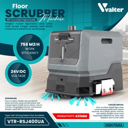 [EZM.1014305] Robot Scrubber / VALTER Self-Driving Robot Floor Scrubber VTR-RSJ400UA