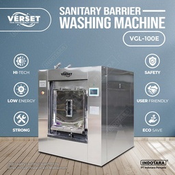[EZM.1014355] Sanitary Mesin Cuci Barrier Washer Extractor - Verset VGL-100E