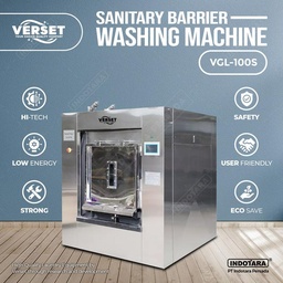 [EZM.1014354] Sanitary Mesin Cuci Barrier Washer Extractor - Verset - 30 Kgs