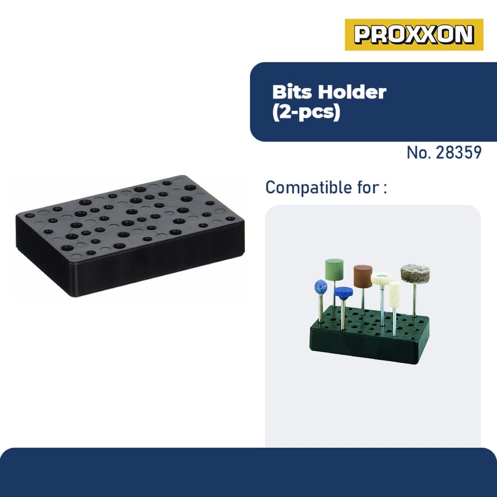 Jual PROXXON 28359 TATAKAN MATA TUNNER HOLDER FOR STORAGE OF BITS 2PCS ...