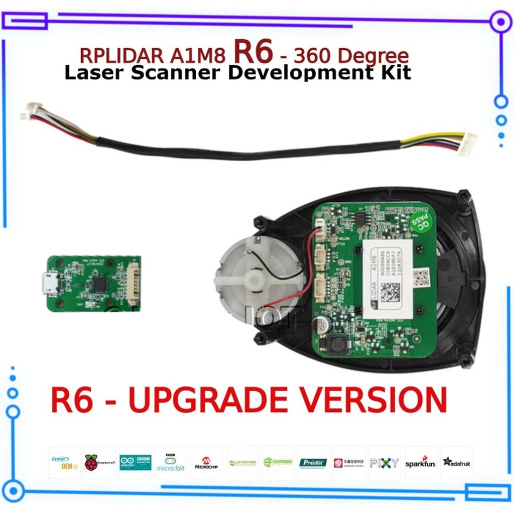 Jual SLAMTEC RPLIDAR A1M8 R6 - 360 Degree LIDAR Laser Scanner ...