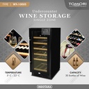 Tomori Undercounter Wine Cooler WX100US