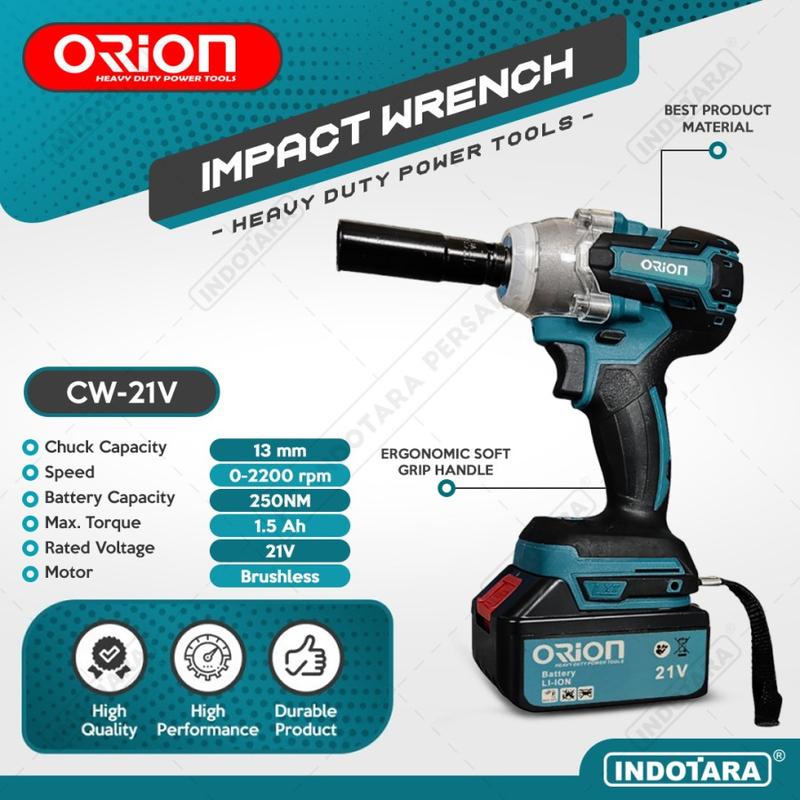 CORDLESS IMPACT WRENCH mesin impact pembuka baut - Orion CW-21