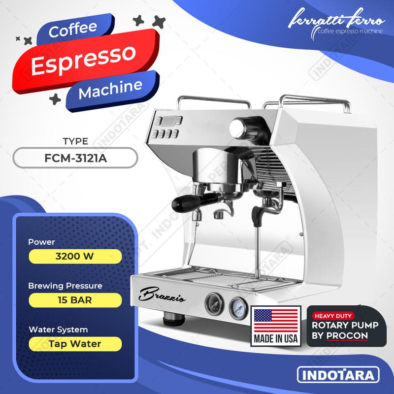Mesin Kopi Espresso / Espresso Machine Ferratti Ferro FCM-3121A