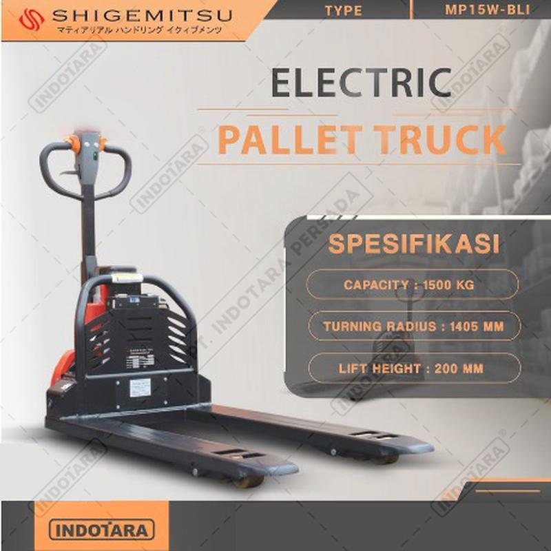 Shigemitsu Electric Pallet Truck Lithium Battery MP15W BLI