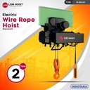 Electric Wire Rope Hoist LGM Monorail Single Speed 2T x 6m R-02-LN