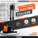 Shigemitsu Counterbalanced Electric Reach Stacker KQD15R-1150-5600