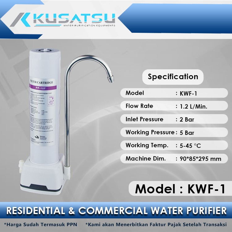 Single Water Filter KWF-1 1.2L PP-10F Kusatsu