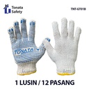 Sarung Tangan Kerja / Kain Bintik / Tonata Biru