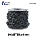 Plastic Chain  Cone Chain 6mm x 50 m  Hitam