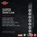 Stop Kontak Kabel Extension Terminal Listrik 8 Lubang Brennenstuhl Super Solid Line dengan kabel 2,5m dan Switch  1153380118