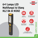 Brennenstuhl Senter 6+1 Lampu LED Multifungsi Isi Ulang HL2 DA 61 M3H2 - 1175670
