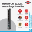 Stop Kontak Kabel Extension Terminal Listrik 6 Lubang Brennenstuhl Premium Line power strip 6 Socket 3m with surge protection anti petir 60000A / Colokan Listrik Kabel Ekstensi 3 Meter dengan Switch On Off