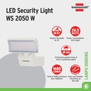 Lampu Sorot Dinding Brennenstuhl LED Outdoor Wall Light WS 2050 W/S Security 1178080100/200 - Putih