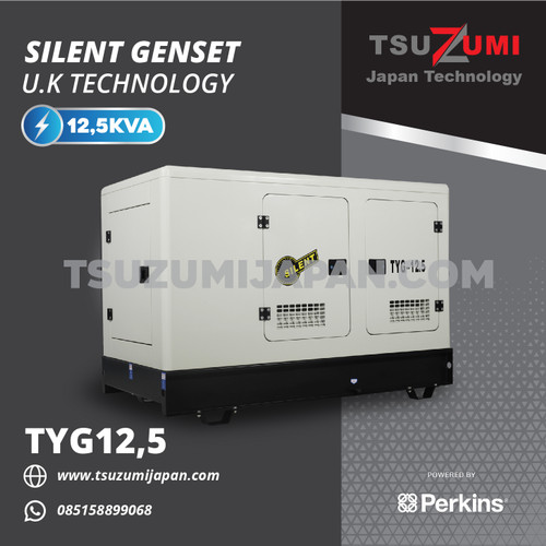 Genset Yanmar Silent Type Tsuzumi TYG 12,5 KVA 10000 Watt