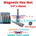 Kunci Mata Sock Baut Roofing Magnetic Hex Nut 1/4" x 65mm JACKGEN