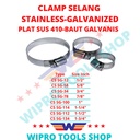 Clamp / Klem Selang Plat 1/2",5/8",3/4",7/8",1-1/4",1-1/2",1-3/4"