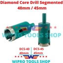 Mata Bor Pelubang Keramik Beton Granit Diamond Core Drill Seg 40/ 45mm
