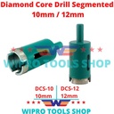 Mata Bor Pelubang Keramik Beton Granit Diamond Core Drill Seg 10/ 12mm