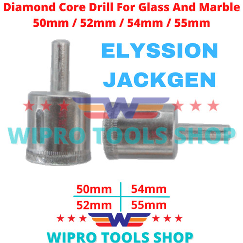 Mata Bor Pelubang Keramik Diamond Core Drill 50 / 52 / 54 / 55mm