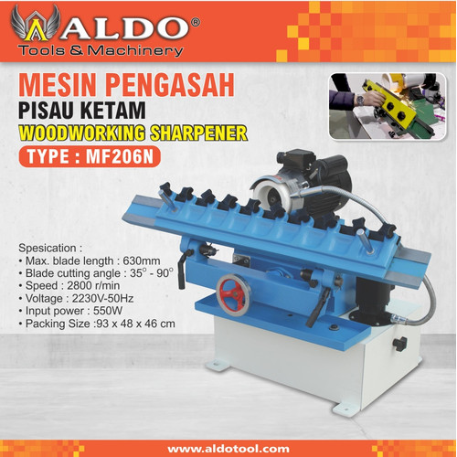 MESIN PENGASAH PISAU KETAM/ MESIN ASAH PISAU PLANER TYPE : MF206N ALDO