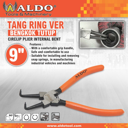 TANG RING VER / TANG SNAP RING BENGKOK TUTUP UKURAN 9" ALDO