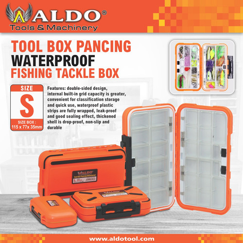 TOOL BOX PANCING WATERPROFF / TEMPAT PENYIMPANAN UMPAN PANCING