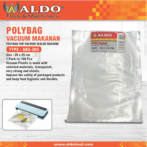 POLYBAG UNTUK MESIN VACUUM MAKANAN TYPE : ABS-303 ALDO