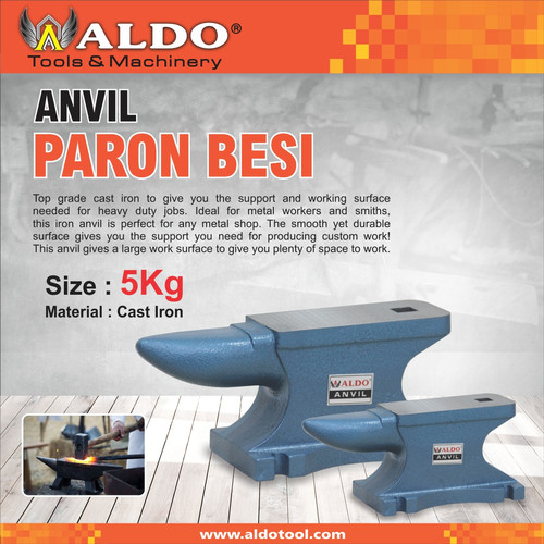 PARON ANVIL / LANDASAN BESI 5 KG (11 LBS) ALDO