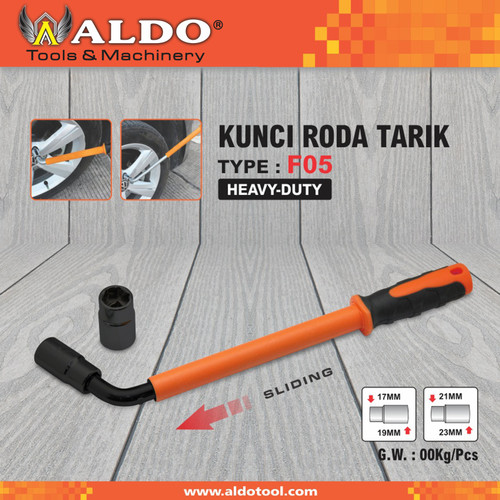 KUNCI RODA TARIK HEAVY DUTY F-05 MERK ALDO