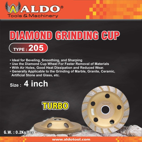 DDIAMOND GRINDING CUP / MATA GURINDA TEMBOK BETON 4" TURBO DWC-205