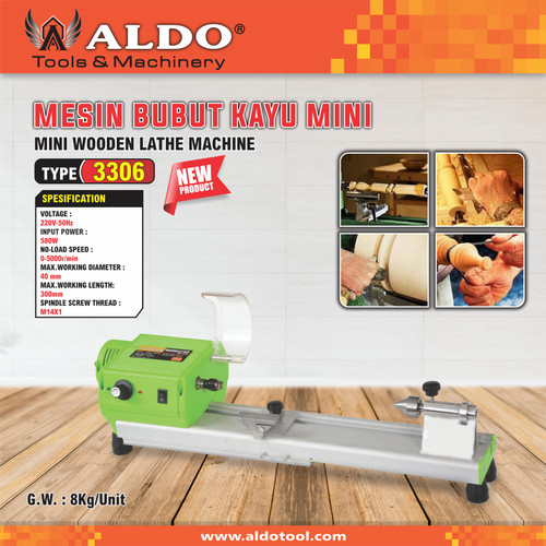 Mesin Bubut Kayu Mini Type 3306