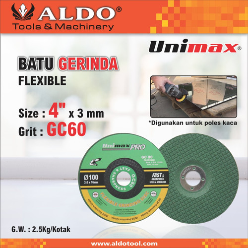 BATU GURINDA POLES FLEKSIBEL 4" X 3 MM