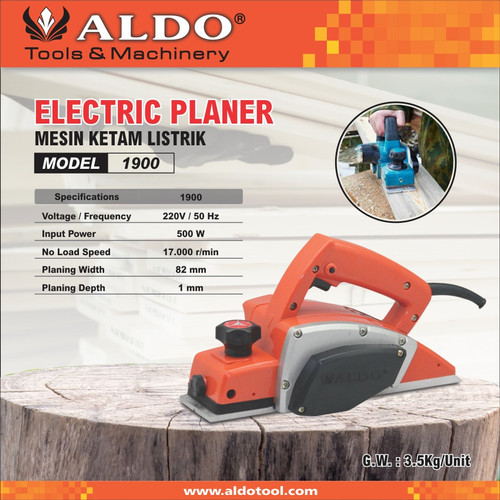 Mesin Serut / Planer Type : 1900 Merk Aldo