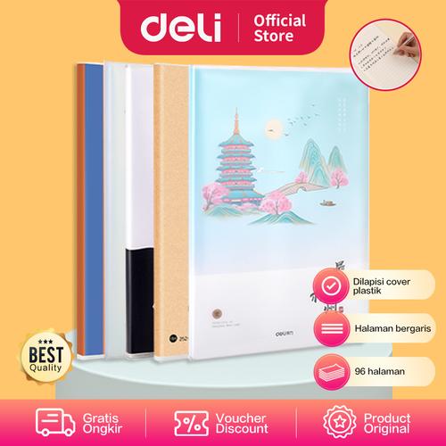 Deli PVC Cover Notebook / Buku Catatan Agenda B5 Cover Lucu T16XX