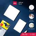 Deli Transparent Sticky Notes Memo Transparan 50Lembar Tahan Air EA04X