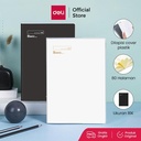 Deli PVC Cover Notebook/Buku Catatan A5 80 Halaman Cover Plastik T1680