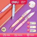 Deli Mechanical Pencil / Pensil Mekanik 0.5 mm dengan Penghapus S1229