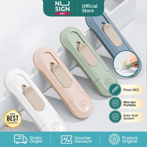 Nusign Mini Cutter/ Pisau Pemotong Mini Portable Warna Pastel NS065