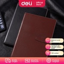 Deli Leather Cover notebook / Buku Tulis Sampul Kulit 16k 120Lmbr 7945