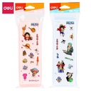 Deli Plastic Pencil Case/ Tempat Pensil Dengan Sticker One Piece EH901