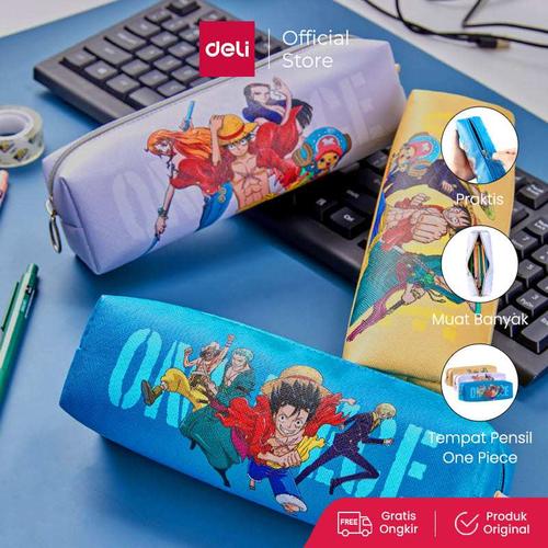 Deli School Pencil Case / Tempat Pensil Karakter One Piece Lucu EH913