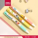 Deli Semi Gel Pen / Pulpen Gel Kartun Larva 0.5mm Isi 12pcs/box EQ26
