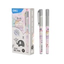 Deli Gel Pen / Pulpen gel 0.5mm Edisi Miyou Tinta Biru/Hitam EG15