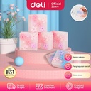 Deli Eraser / Penghapus Eco PVC Gambar Bunga Sakura 2 Warna 71135
