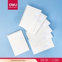 Deli Spiral Notebook / Buku Spiral Cover PP Transparant A5 60L LPA560