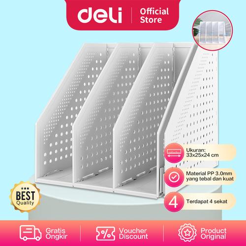 Deli Magazine Container/Rak Tempat Buku Plastik Bisa Ditekuk 78996