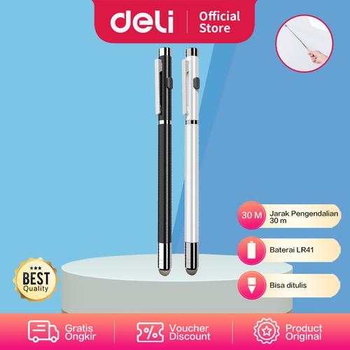 Deli Laser Pointer Wireless 3in1 PenLaser Presentasi Bisa Ditulis 3934