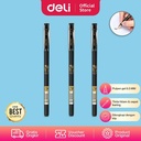 Deli Exam Gel Pen Pulpen Ujian 0.5mm Tinta Hitam Ujung Lancip S103