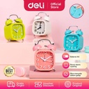 Deli Alarm Clock No Noise Jam Weker 84*56*112mm 4 Warna 9035
